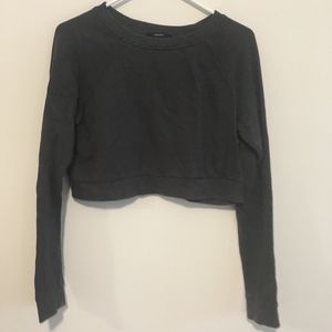 Gray Crop Top Sweater Forever 21, Soft Inside